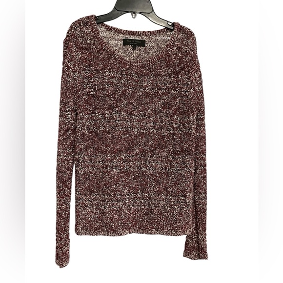 Rag & Bone ($398USD) Red Cotton Blend Textured Boucle Knit Sweater - Picture 2 of 5